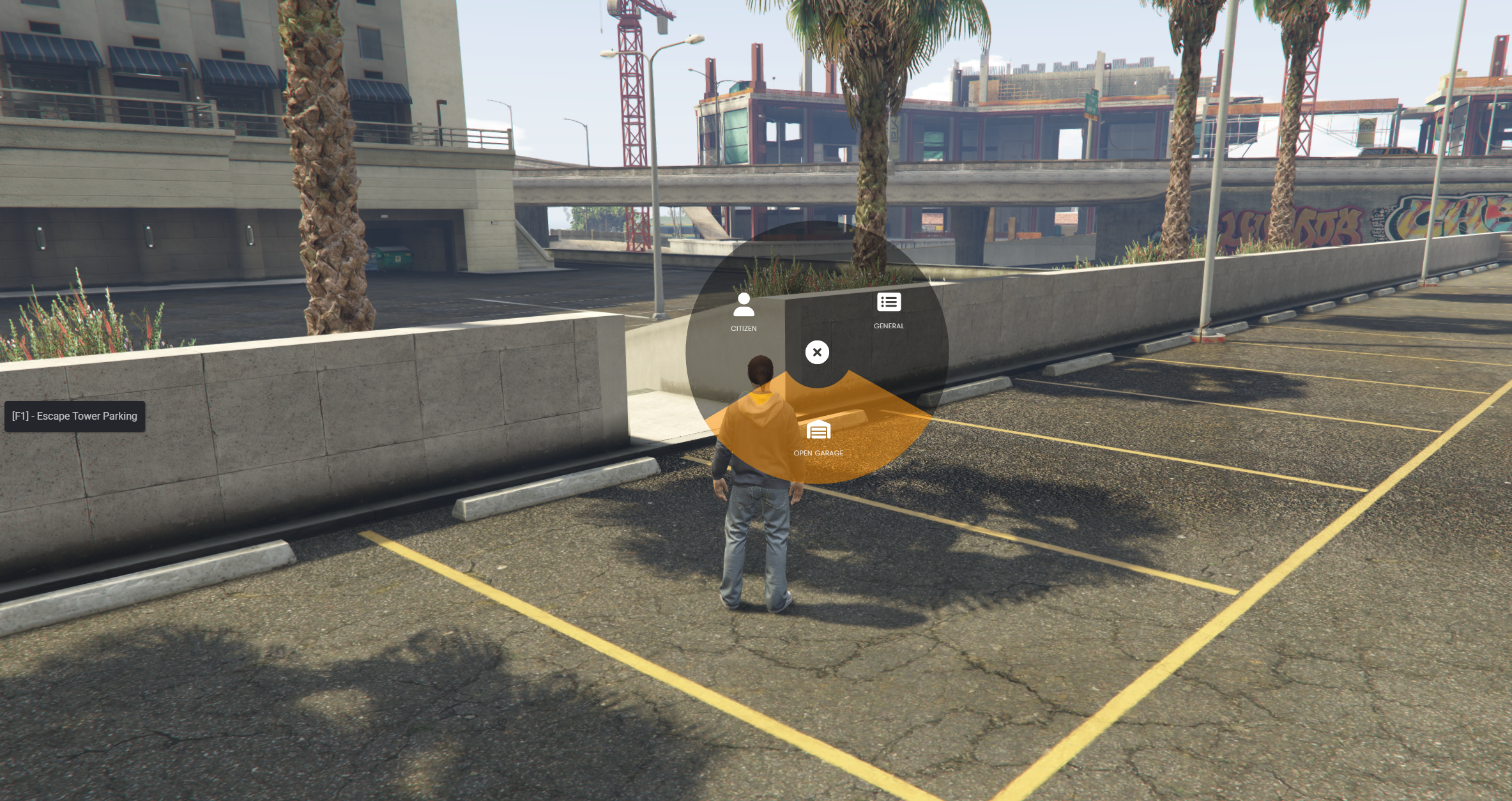 Radial Menu in Parking